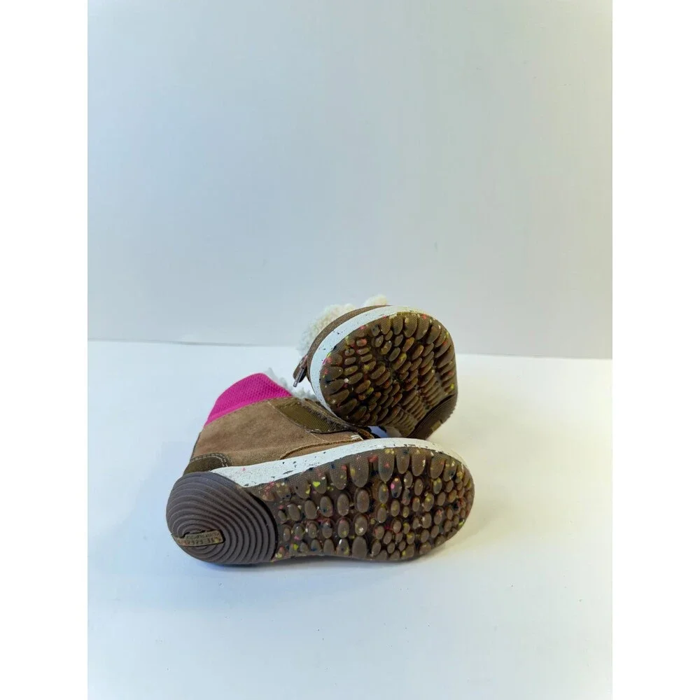 Merrell Toddlers Boots Bare Steps Cocoa Brown Purple US 6
